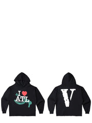 Vlone "I ❤️ ATL" Graphic Hoodie - Black