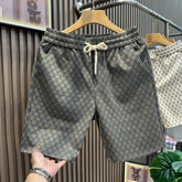 European high-end brand casual shorts men's trendy brand trend outerwear 2026 summer new men's beach five quarter pants