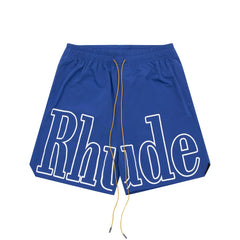 Rhude Logo Nylon Shorts - Royal Blue