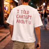 I'll chat about u funny t-shirt American style funny short sleeved T-shirt for men and women