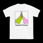 TOEGETRER FOREVER FUNNY T-SHIRT, always together, fun and funny short sleeved T-shirt for men and women