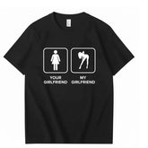 Weird American YourGirlfriend Printed T-shirt for Men and Women, 2026 Loose Short sleeved Top