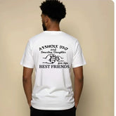 Asshole dad best friends funny t-shirt daughter beautiful friend short sleeved t-shirt man