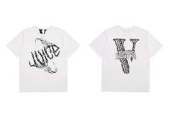 Vlone x Juice WRLD "Fighting Demons" Graphic T-Shirt - White