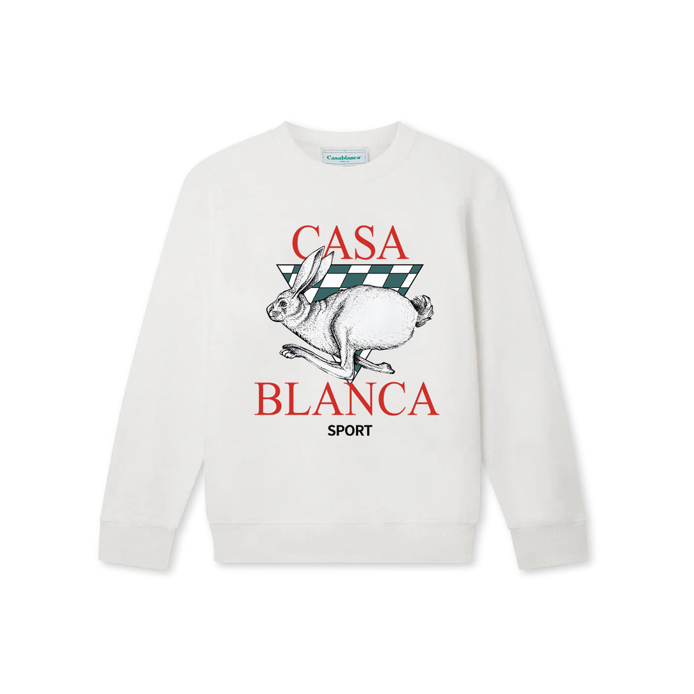 Casablanca Heavy 380g Non Velvet Hoodie Men's American Printed Loose, Small Cap Round Neck Top Trendy (22)