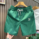 European Station 2026 Summer New Casual Shorts Men's Fashion Trendy Printed Slimming Speed Drying Ice Silk Pentagram Pants