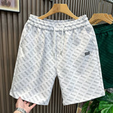 European station trendy brand fashionable casual shorts men's five quarter pants summer new trend thin elastic half pants men's mid pants