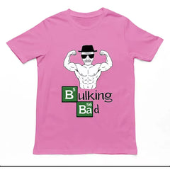 Bulking Bad, Breaking Bad, Poison Master, Fitness, Muscle Building, Fun Printed T-shirt, American style parody sports, 2026 trend