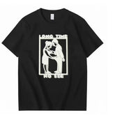 Long Time No See Fun Printed T-shirt American Retro 2026 Men and Women's Short Sleeve