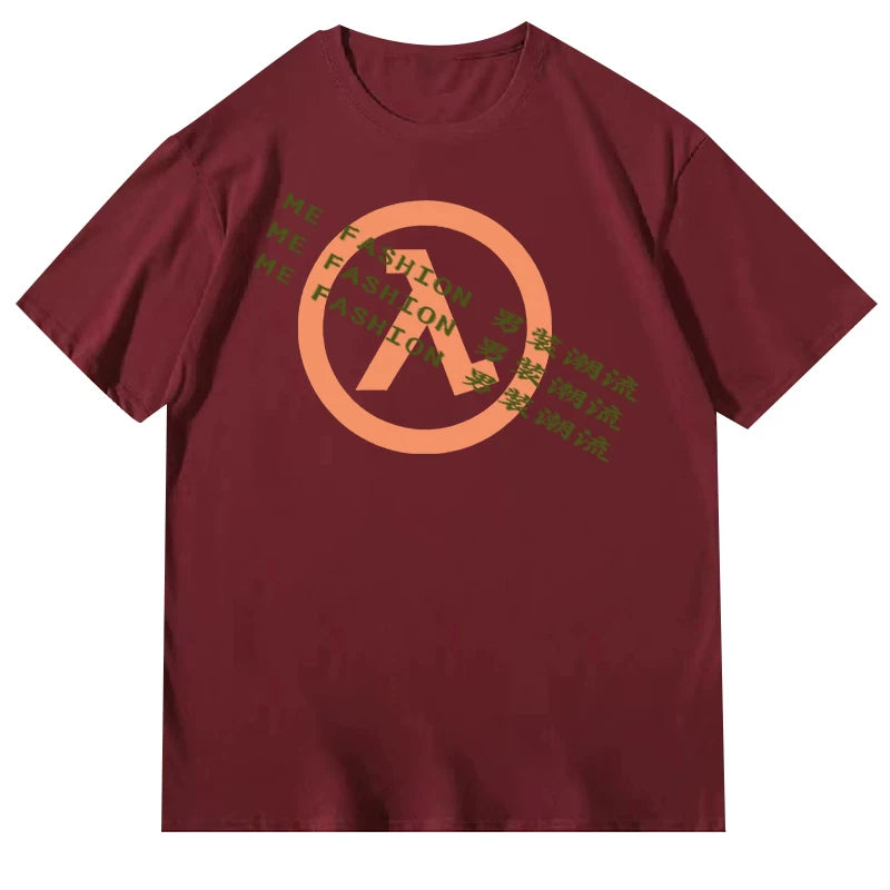 Elon Musk's Fun Text Casual Versatile Round Neck Short sleeved T-shirt for Men and Women 2025 New Summer Collection