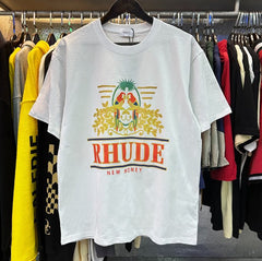 RHUDE Parrot Crest Graphic Print T-Shirt - White