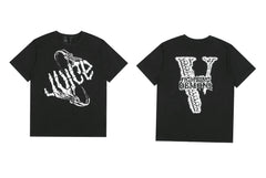 Vlone x Juice WRLD "Fighting Demons" Graphic T-Shirt - Black