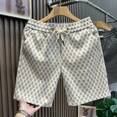 European high-end brand casual shorts men's trendy brand trend outerwear 2026 summer new men's beach five quarter pants