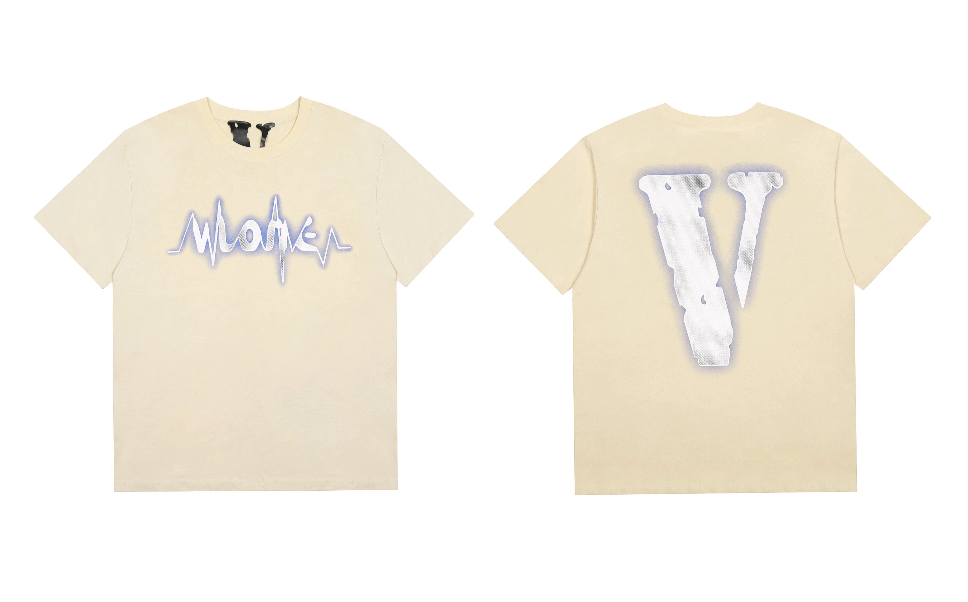 Vlone Pulse Wave Graphic T-Shirt - Off-White