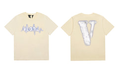 Vlone Pulse Wave Graphic T-Shirt - Off-White