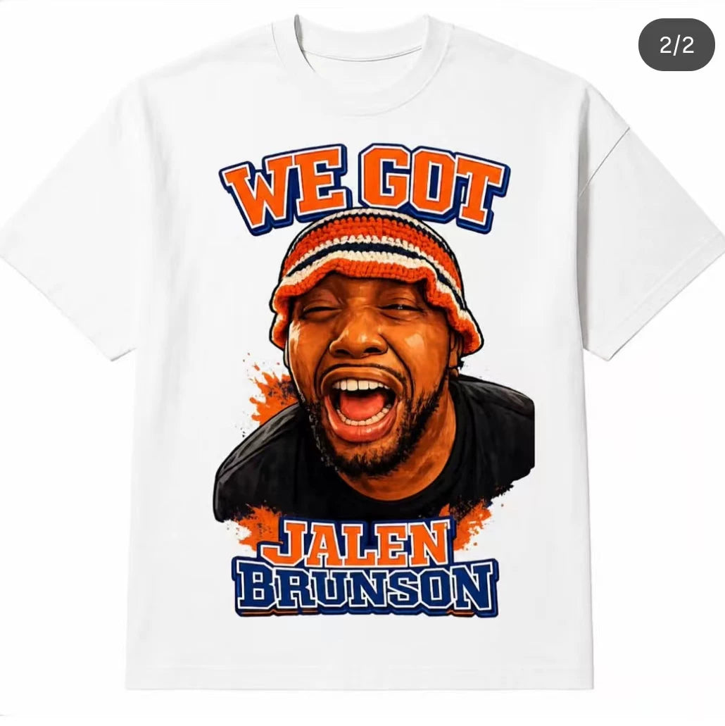 WE GOT Brunson T-shirt Knicks fan Jalen Brunson basketball short sleeved American top