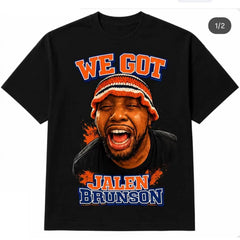 WE GOT Brunson T-shirt Knicks fan Jalen Brunson basketball short sleeved American top