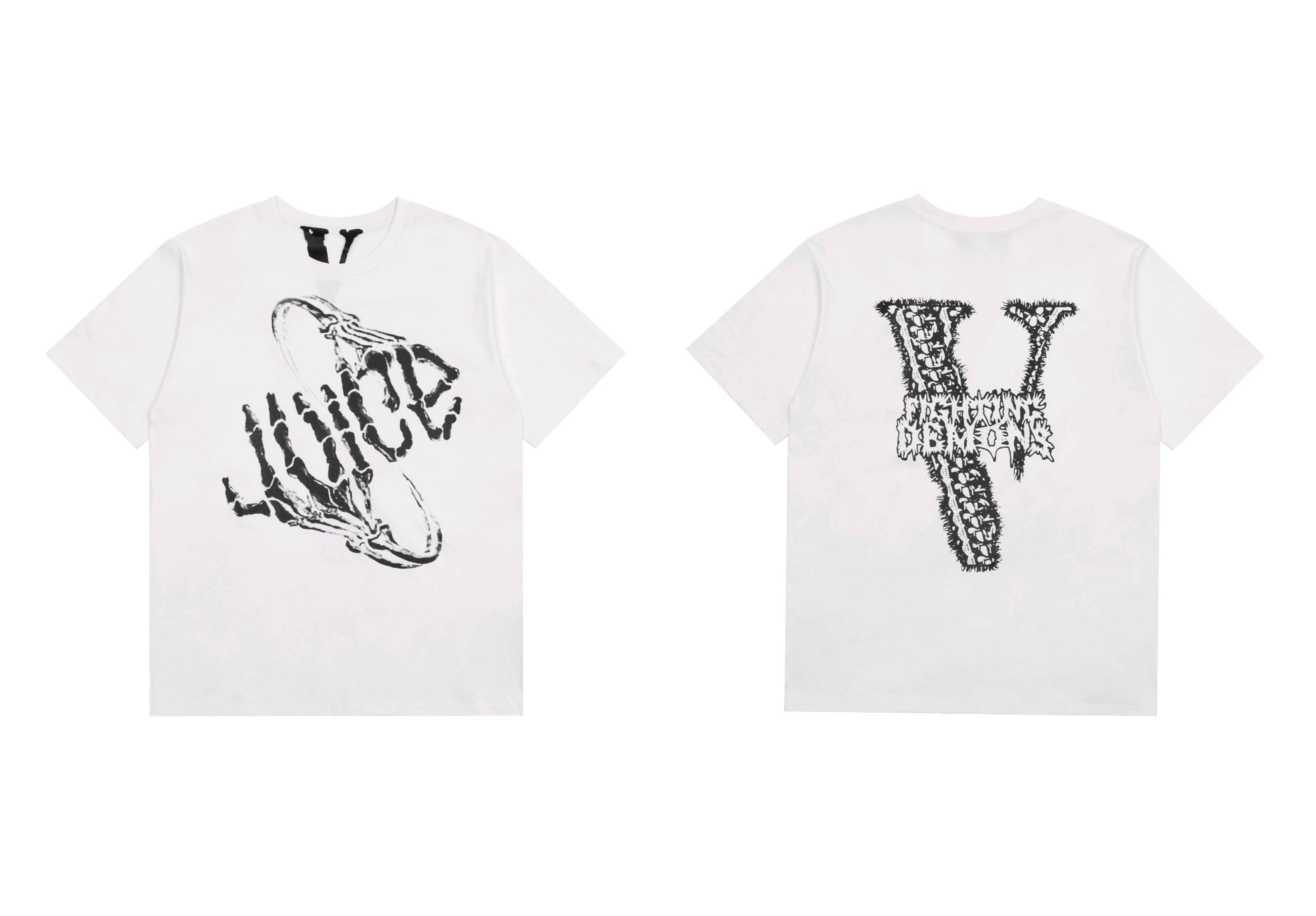 Vlone x Juice WRLD "Fighting Demons" Graphic T-Shirt - White