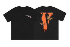 Vlone x Juice WRLD "Legends Never Die" Butterfly T-Shirt - Black