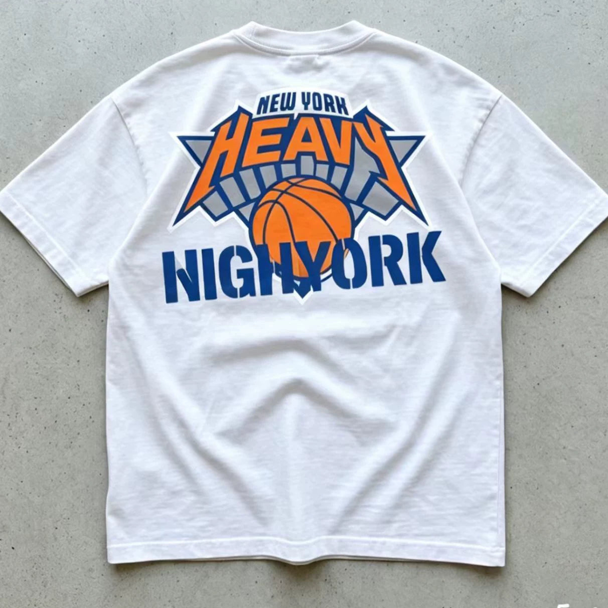 New York Knicks Brunson 2026 vintage printed short sleeved American basketball T-shirt for men and women