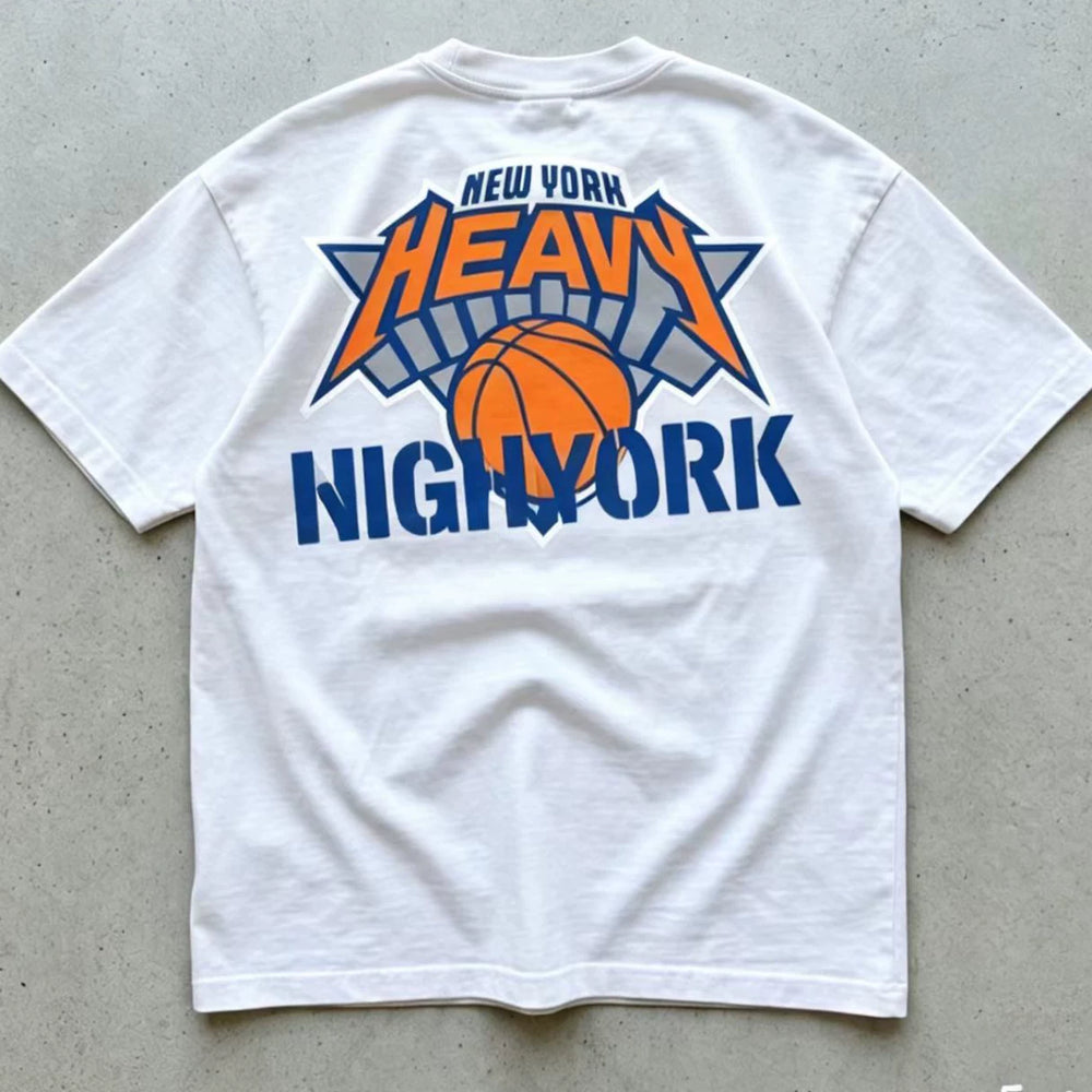 New York Knicks Brunson 2026 vintage printed short sleeved American basketball T-shirt for men and women