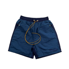 RHUDE Contrast Panel Athletic Shorts - Navy / Dark Blue