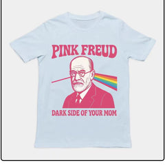 pink freud dark side of your mom funny t-shirt美式幽默短袖T