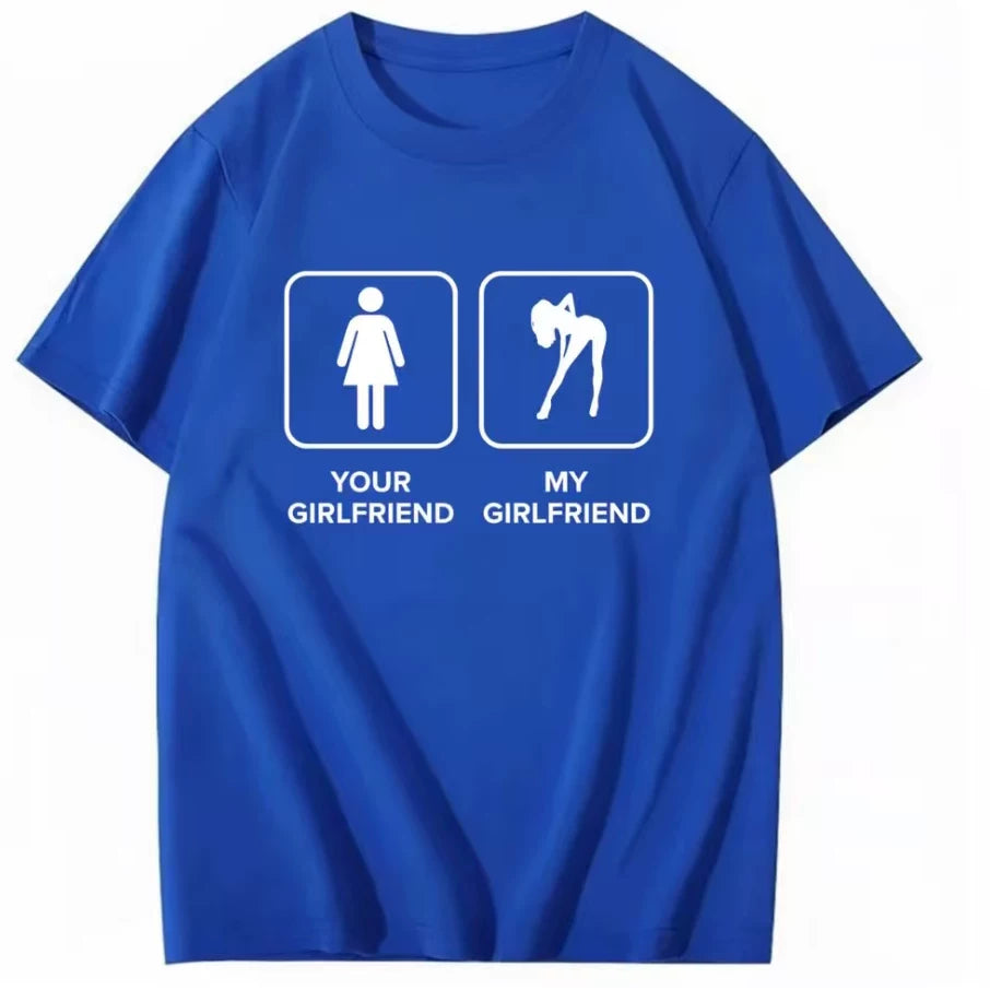 Weird American YourGirlfriend Printed T-shirt for Men and Women, 2026 Loose Short sleeved Top