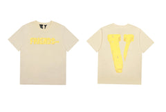 Vlone Cheese "FRIENDS-" Graphic T-Shirt - Off-White
