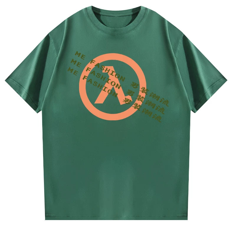 Elon Musk's Fun Text Casual Versatile Round Neck Short sleeved T-shirt for Men and Women 2025 New Summer Collection