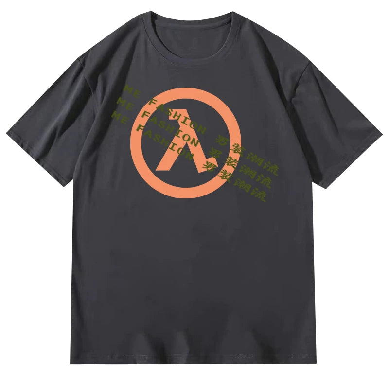 Elon Musk's Fun Text Casual Versatile Round Neck Short sleeved T-shirt for Men and Women 2025 New Summer Collection