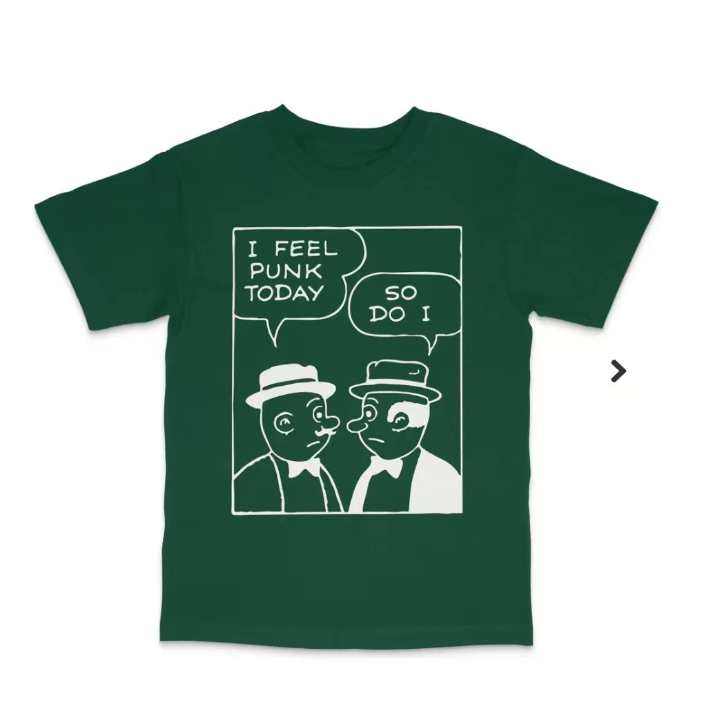 I feel punk today T-shirt. I feel like it's a waste short sleeved T-shirt for men. 2026 summer loose fit