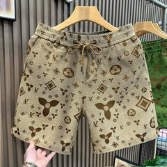 High end luxury brand casual shorts men's trendy brand trend 2026 summer new men's beach five quarter pants at the European station