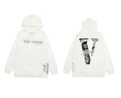 Vlone x Pop Smoke "Faith" Tribute Graphic Hoodie - White