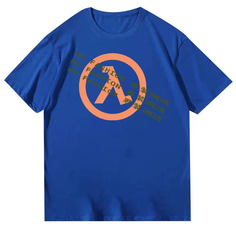 Elon Musk's Fun Text Casual Versatile Round Neck Short sleeved T-shirt for Men and Women 2025 New Summer Collection