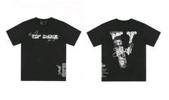 Vlone x Pop Smoke Tribute Portrait Graphic T-Shirt - Black
