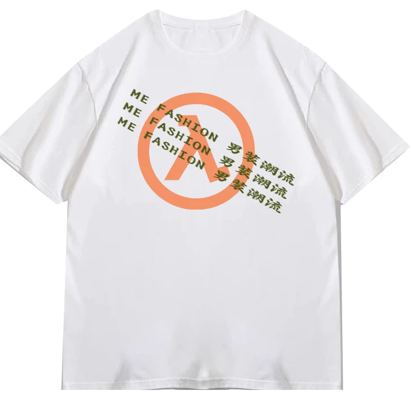 Elon Musk's Fun Text Casual Versatile Round Neck Short sleeved T-shirt for Men and Women 2025 New Summer Collection