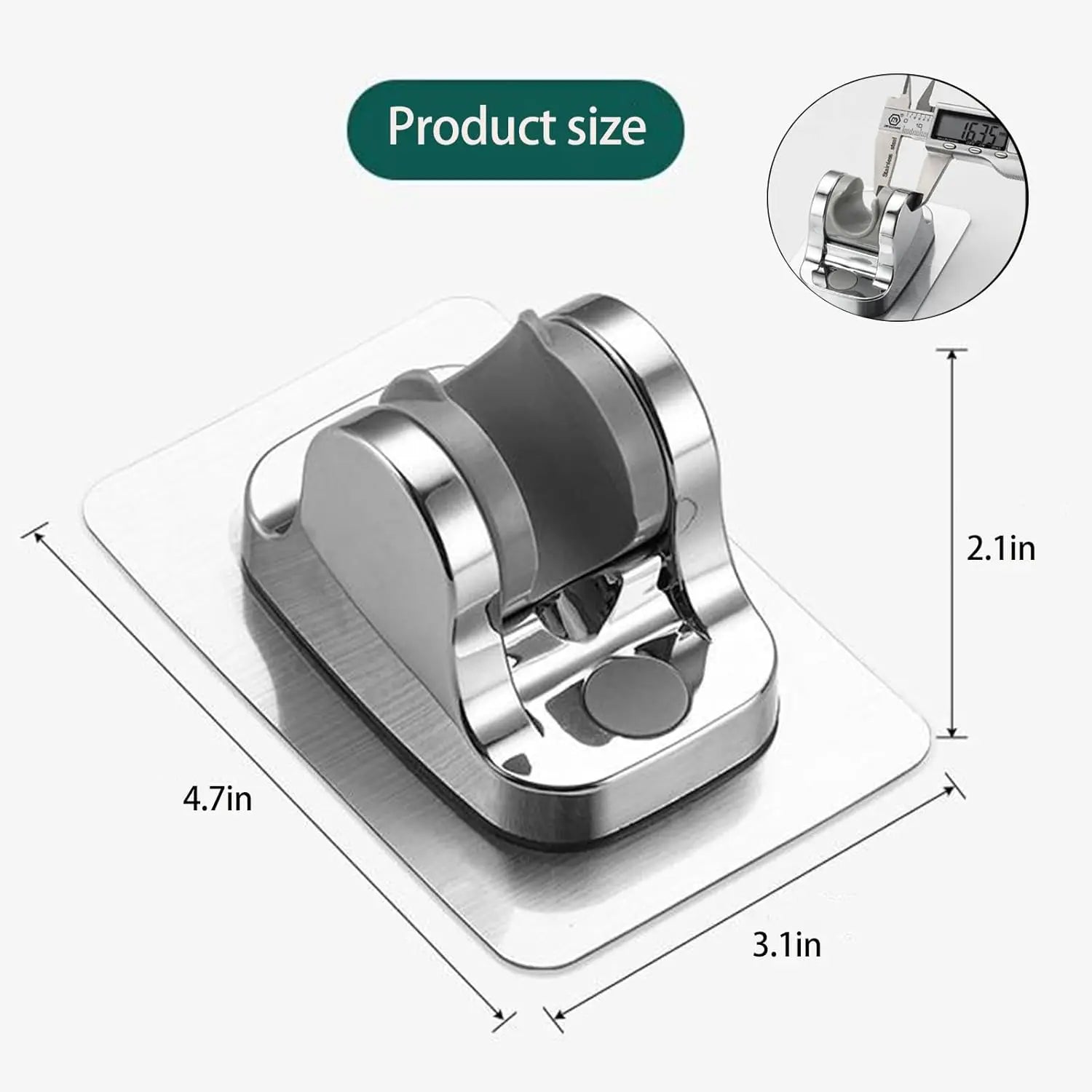 1PC Wall Mount Strong Adhesive Shower Head Holder ABS Waterproof Adjustable Bathroom Shower Bracket Easy Installation Base
