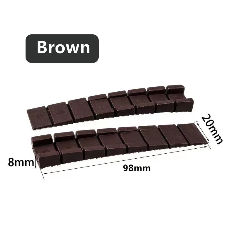 New 10Pcs Furniture Plastic Shims For Leveling Weight Capacity Composite Wedges Shims Levelers Furniture Leveling Shims