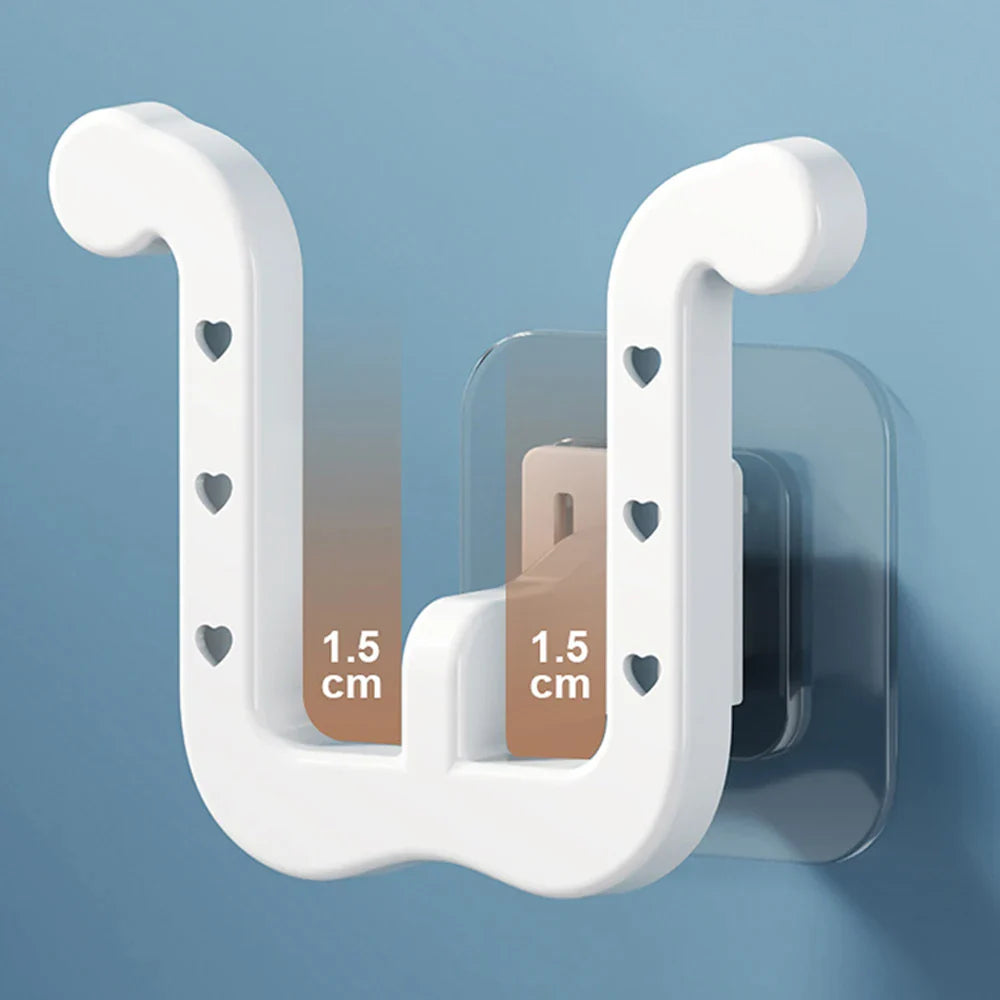 Slipper Rack, 3PCS Waterproof U-Shape Wall Mounted Shoe Rack, Self Adhesive Wall Hanging Shoe Rack, Space-Saving Shoe Hanger for