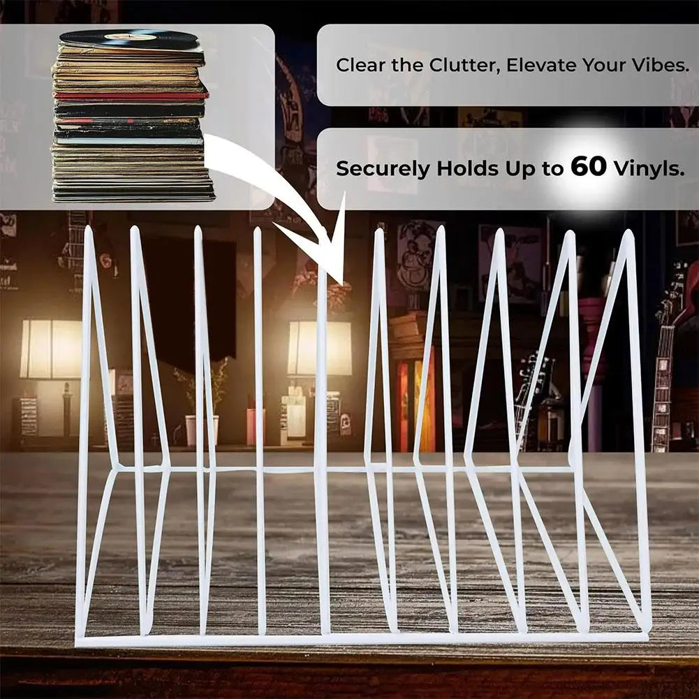 9-grid CD Rack Vinyl Record Storage Rack Triangular Magazine Stand, Bedroom Desktop Storage,5-grid CD/movie Rack ﻿