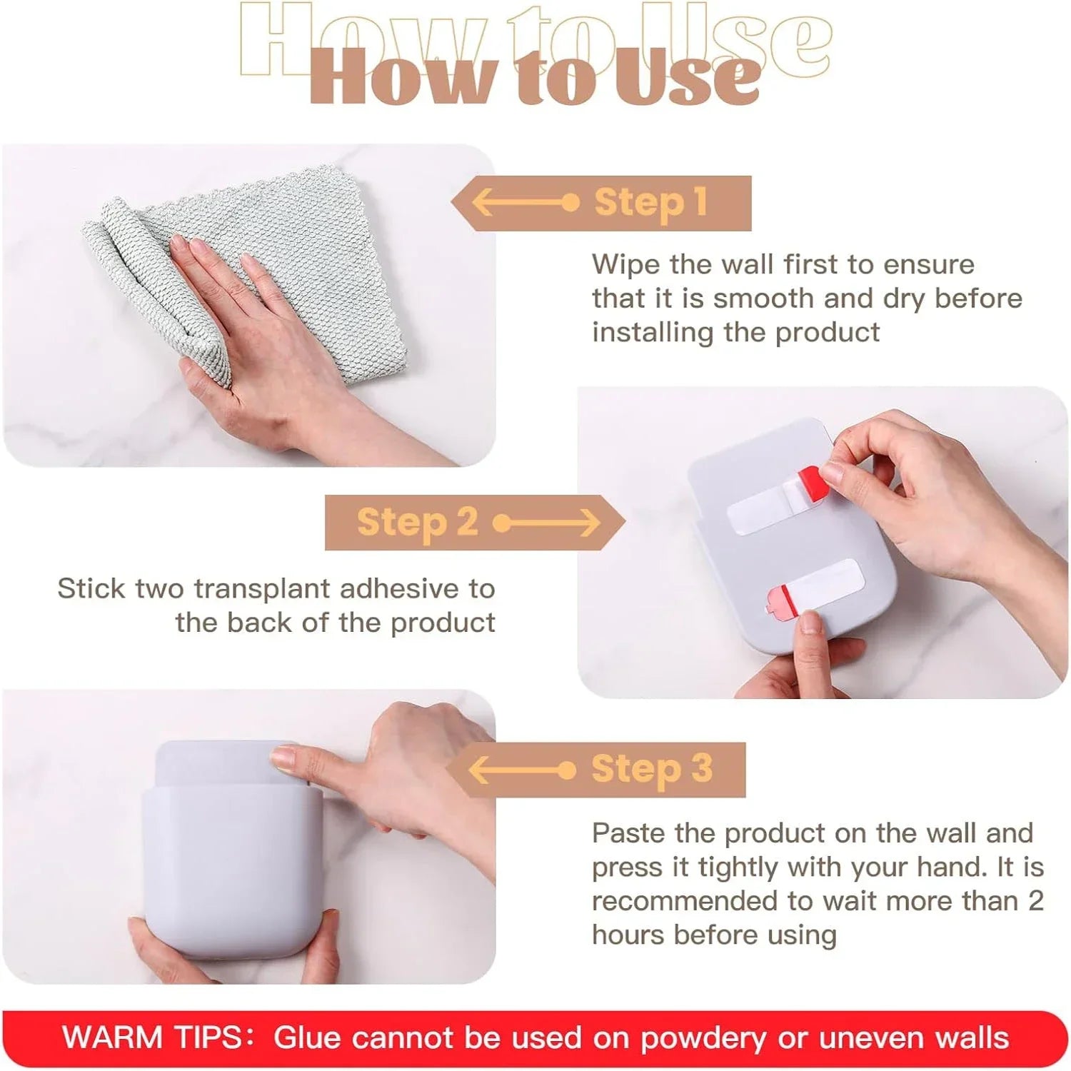 Wall Mounted Storage Box Phone Charger Holder Stand Rack for Remote Control Air Conditioner TV - Mobile Plug Organizer Case