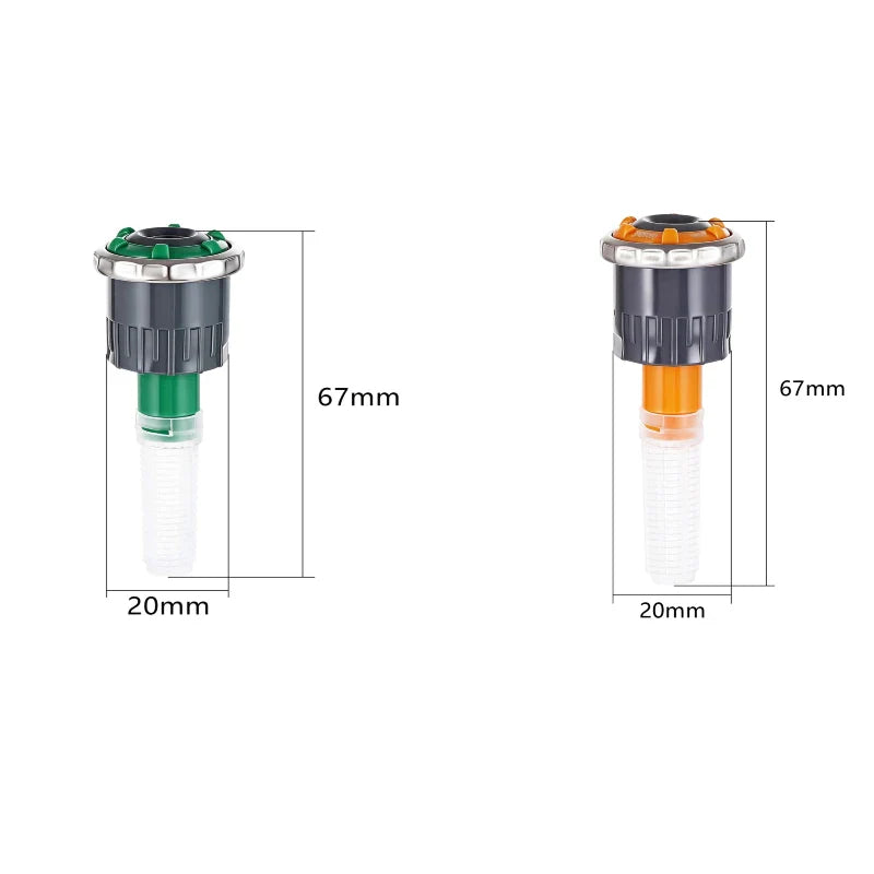 1Pc Adjustable Ray Jet Nozzle Sprinkler with 90-210/360 Arc 2.5-9.1m Range for Garden Lawn Irrigation Rotary Sprinkler
