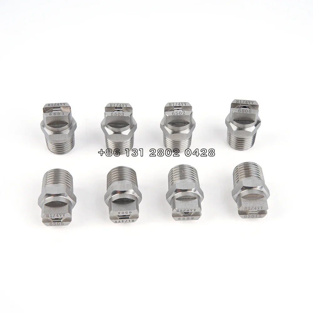 HU HVV 1/4 1/8Stainless steel fan-shaped nozzle atomization 15 25 40 50 65 80 95 110 degree industrial nozzle dust removal spray