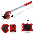Heavy Duty Furniture Lifter Furniture Mover Set 880LBS Mover Roller Tranport Tool Lifting Moving Furniture Helper Transport Tool
