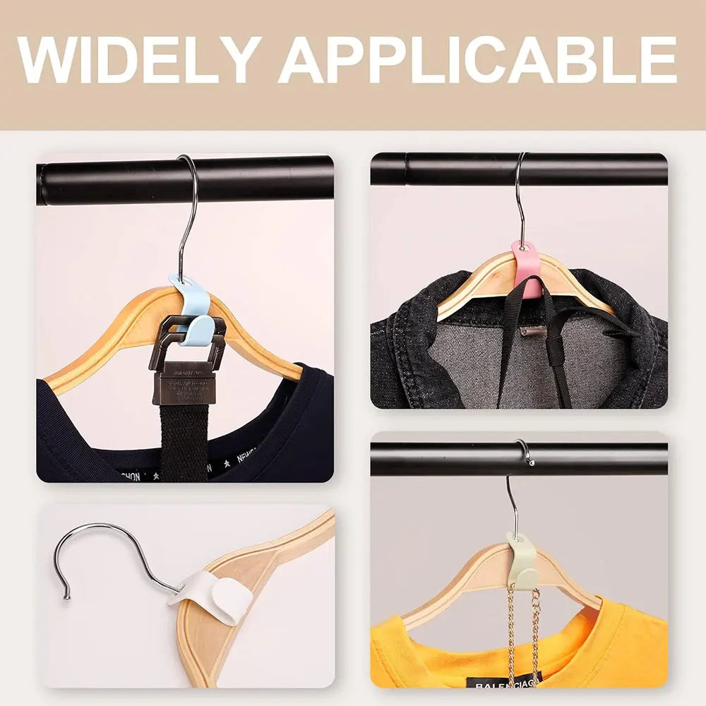 10Pcs Clothes Hanger Connector Hooks Magic Heavy Duty Cascading Connection Space Saving Extenders Clips For Organizer Closet