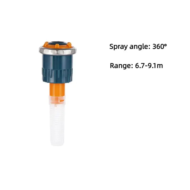 1Pc Adjustable Ray Jet Nozzle Sprinkler with 90-210/360 Arc 2.5-9.1m Range for Garden Lawn Irrigation Rotary Sprinkler