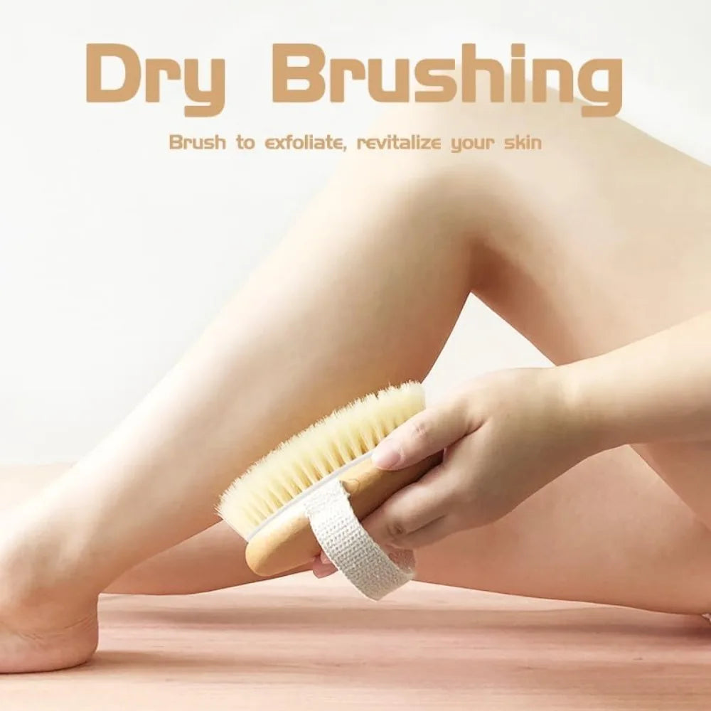 Furniture Accessories Dry Body Brush for Shower Exfoliating Skin Scrubber with Massage Nodes Bath Brush