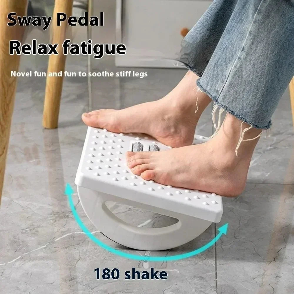 NEW Portability Foot Rest Under Desk Footrest Ergonomic Foot Stool With Massage Rollers Foot Rest For Home Office Work