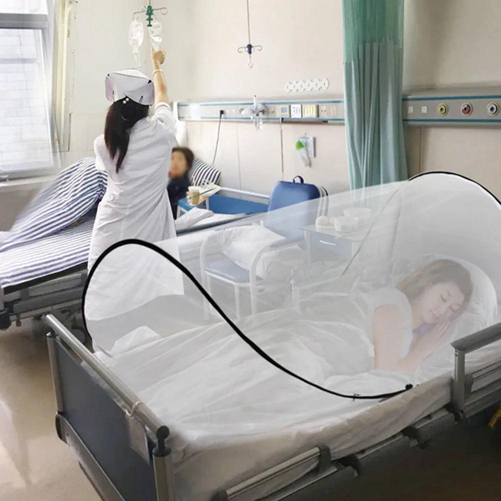 New Outdoor Travel Mosquito Net,Foldable Lightweight Small Mosquito Nets,Single Bed Camping Mosquitoes Tent for University Dorm